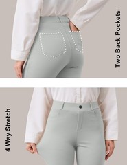 Flare Yoga Dress Work Pants Women High Waisted Pull On Stretchy Slacks Flared…