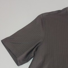 Croft & Barrow Men’s Gray Solid Knit V-Neck Short Sleeve Easy Care T-Shirt L