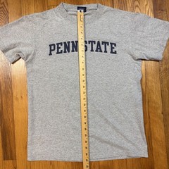 Vintage 90s Yikes Graphic T Mens M Gray Penn State University Cotton Blend