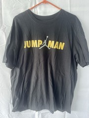 Jordan Men’s Black Jumpman Graphic Logo Crew Neck Short Sleeve T-Shirt 2XL