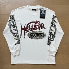 Hell Studios star Records Crewneck INS same Style Mens Long Sleeve T-shirt