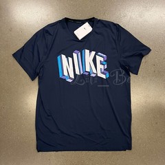 Nike Pro Dri-FIT Men Hyper Dry Graphic Training Top Tee DM6666-451 Navy Size XXL
