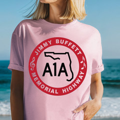 A1A Florida Highway Logo T-Shirt, Jimmy Buffett Memorial Highway, Concert Outfit