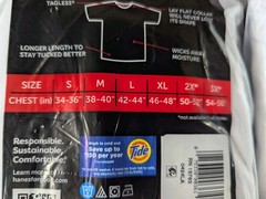 LG TWO PACKS Hanes ComfortSoft 2135 Crewneck Tagless Men’s T-shirt 3 Pack- White