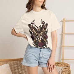 Gothic Moth Oracle Tattoo T-Shirt Graphic