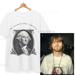 In Gawd We Trust Shirt Kurt Cobain Nirvana Grunge 90s Anti-Establishment Unisex