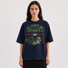 All Plants Are Edible Mushrooms T-Shirt Skull Poisonous Plants Graphic Tee