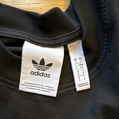 adidas Men’s Black Trefoil Logo Graphic Crew Neck Short Sleeve Cotton Tee S