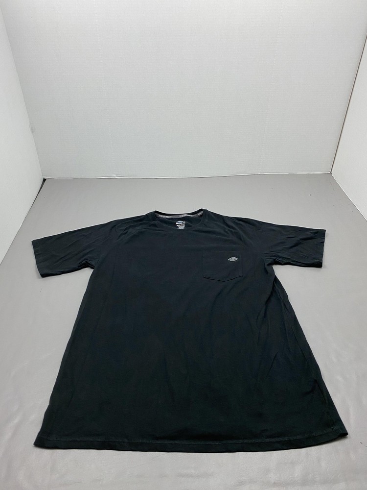 Dickies Shirt Mens XLT Black Temp-iQ Performance Pocket Tagless Big & Tall