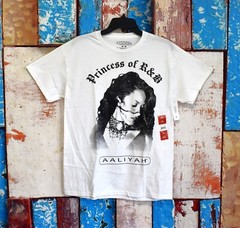 Men’s Aaliyah Princess of R&B Graphic Tee Short Sleeve MEDIUM White NEW