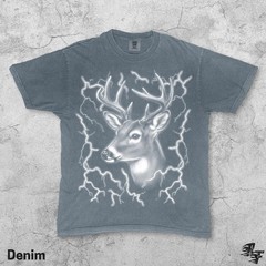 Deer Lightning Vintage Retro Comfort Tee