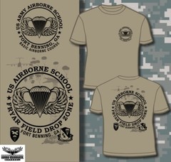 Fort Benning, GA US Airborne School Fryar Field Drop Zone Outstanding T shirt