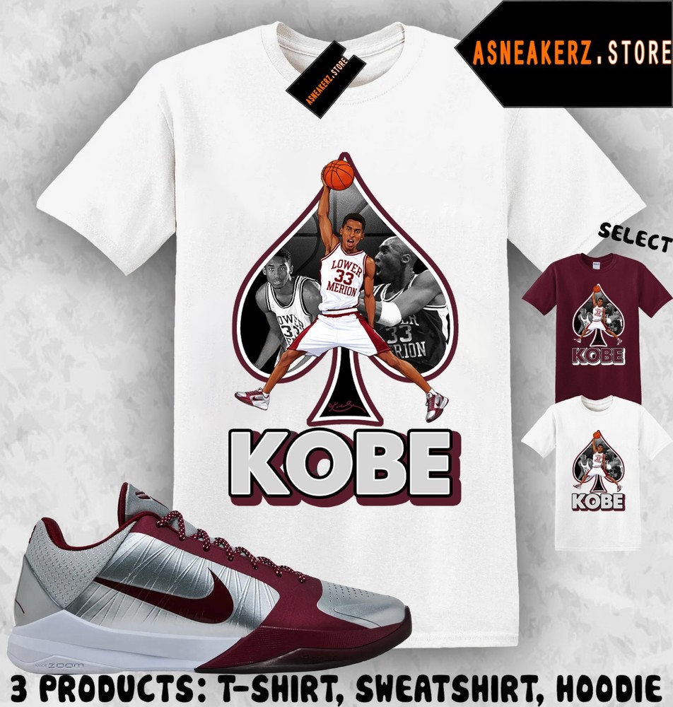 Kobe Vintage Ace Matching Tee Shirt Match KB 5 Protro Lower Merion Aces Sneaker