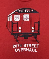 Vintage 80s MTA ‘207th Street Overhaul’ Team Work Shirt Large NYC Subway R-33