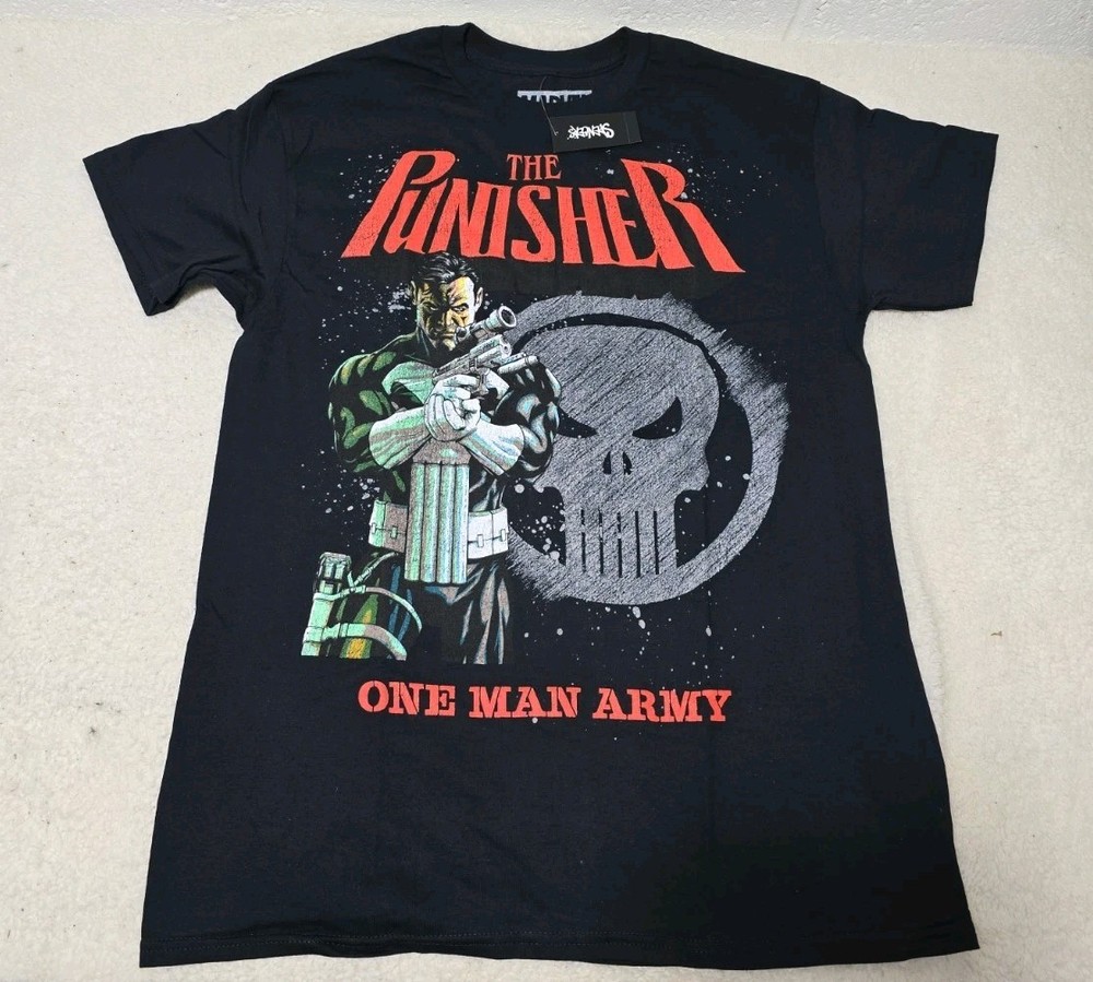 MARVEL The Punisher One Man Army T-Shirt Men’s Size MEDIUM (MM)