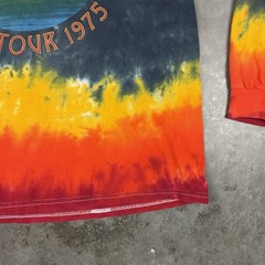 Led Zeppelin T Shirt Mens Large Multicolored Long Sleeve Tie Dye Flaws Preowned