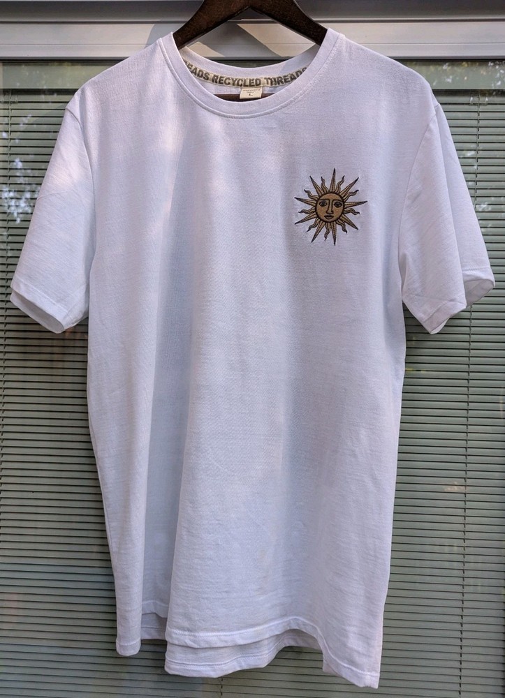 Men’s Recycled Threads Short Sleeve White T Shirt Size Large