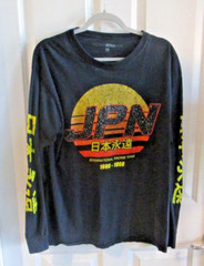 Fashion Nova Mens JPN International Racing Team 1990-1999 Black Shirt Large