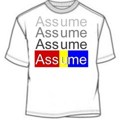 Odd Couple “When You Assume” Felix Unger Oscar Madison Tribute & Parody T Shirts