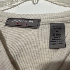 Pierre Cardin Mens XL Oatmeal Heather Ribbed Knit Short Sleeve Shirt 615524