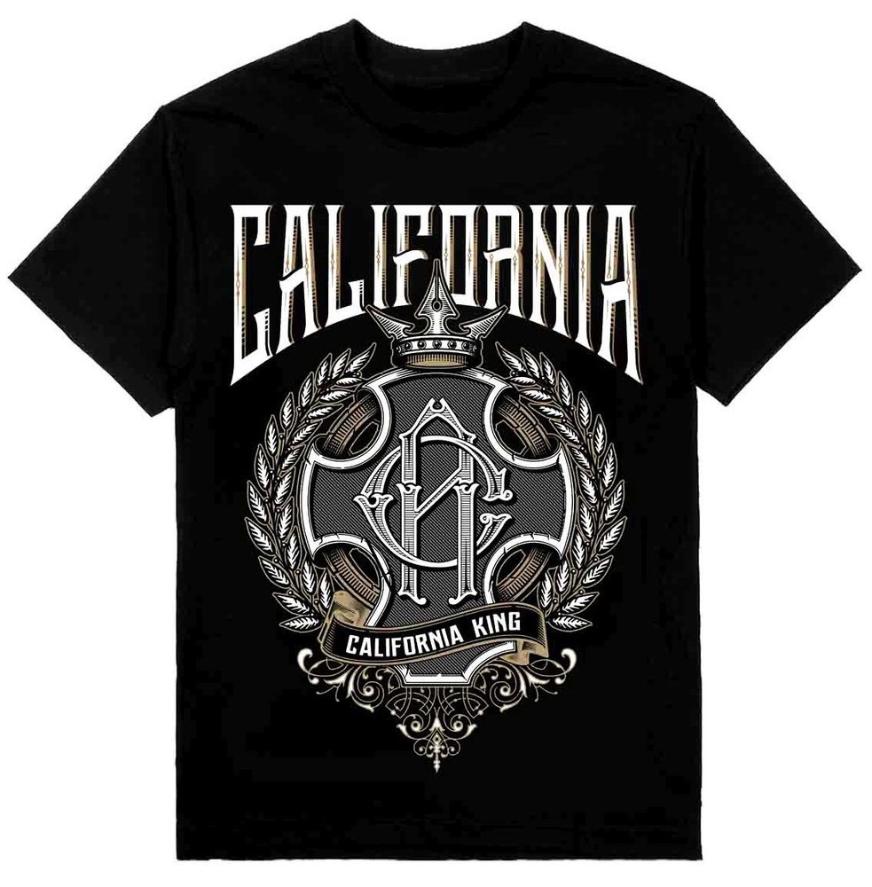MENS SHOP PRIVATE LABEL California King Mens Heavyweight T-Shirt Printed On Shak