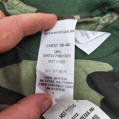 Vintage NWT Woodland Camouflage T Shirt Single Stitch Medium Regular