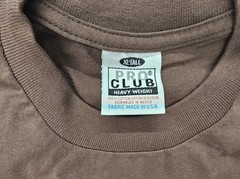 Pro Club Heavyweight Crew Neck T-Shirt XL TALL Brown