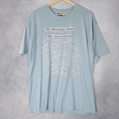 Vintage Burlington Times Shirt Mens Large Vermont Fruit Of The Loom 90s USA