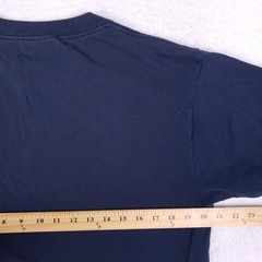 Vintage Tultex Duh Graphic T-Shirt Mens Large Navy Blue Cotton Short Sleeve Tee