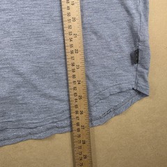 John Varvatos Shirt Mens M Gray Short Sleeve Henley Tee Tagless Jersey Soft