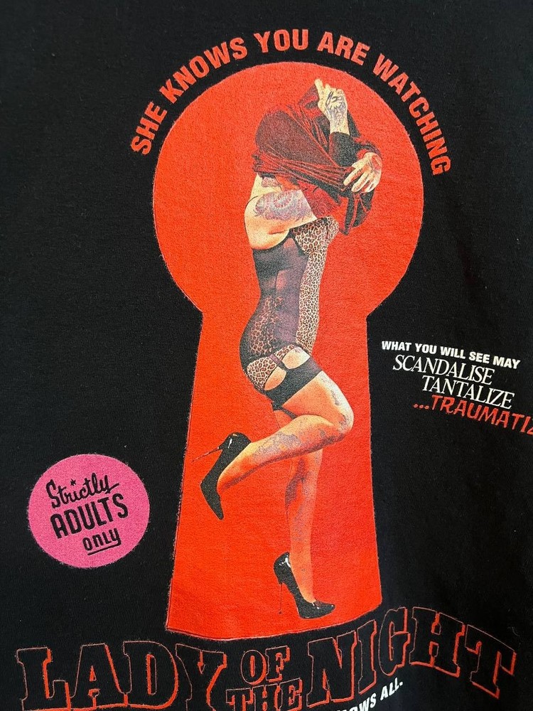 large T Shirt Men’s Size 5XL lady of the night sexy girl