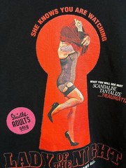 large T Shirt Men’s Size 5XL lady of the night sexy girl