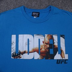 UFC MMA Chuck The Iceman Liddell Tshirt Mens 2XL Blue Sleveless Shirt
