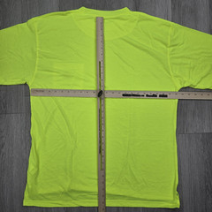 Walls Hi Vis Shirt Large Yellow Short Sleeve Tee Moisture Wick Anti Odor Rugged