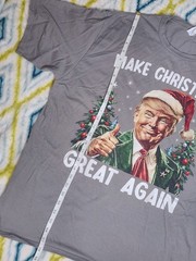 Make Christmas Great Again Gray Tshirt Size XL