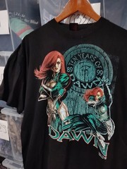 Vintage Dawn Comic Book Tshirt 1999 Fashion Victim Tee Size XL Holes Pinholes