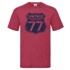 Vintage 1977 Nineteen Seventy Seven T-Shirt Birthday Gift