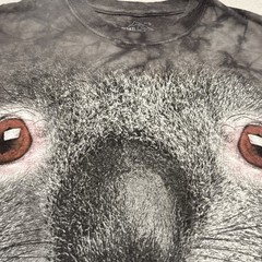 The Mountain T-Shirt Mens Smalll Grey Tie Dye Koala Animal Print Cotton Wildlife