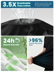 Cooling Viscose Men’s Shirts Relaxed Fit Coolmax Workout T-Shirt Dry Fit Brea…