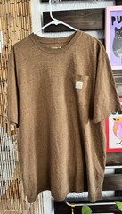 Carhartt Loose Fit Heavyweight Short-Sleeve Men’s Pocket T-Shirt – XL, Brown