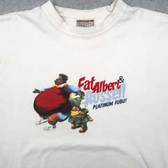 Vintage Platinum Fubu Fat Albert And Russell T Shirt Men’s L Large White Y2K