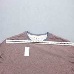 Left Coast Tee – Long Sleeve T-Shirt Mens Large Striped Cotton, Shaped – NWT