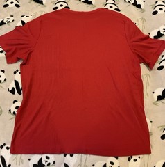 Croft & Barrow Men’s T-Shirt Size 2XL Red Ribbed Short Sleeve