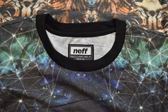 Neff Tiger Storm All Over Print Mens Shirt NWT Large