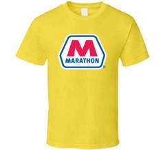 Marathon Tee Cool Gas Station Oil Trucking Driving T Shirt