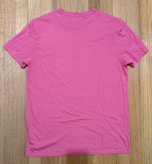 Lacoste Men’s Crew Neck Pima Cotton Jersey T-Shirt, Pink, M (Used).
