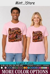 Howdy Halloween Shirt, Western Haunted Motel Pumpkin Tee