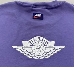 Nike Jordan T-Shirt Mens XXL Purple Rare Air Wings Jumpman Distressed Basketball