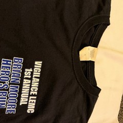 Vintage NYPD Memorial Run Vigilance LEMC T-Shirt Size XL