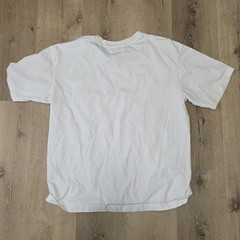 Market Shirt Men’s Size L White Running Away From My Problems Graphic Smiley